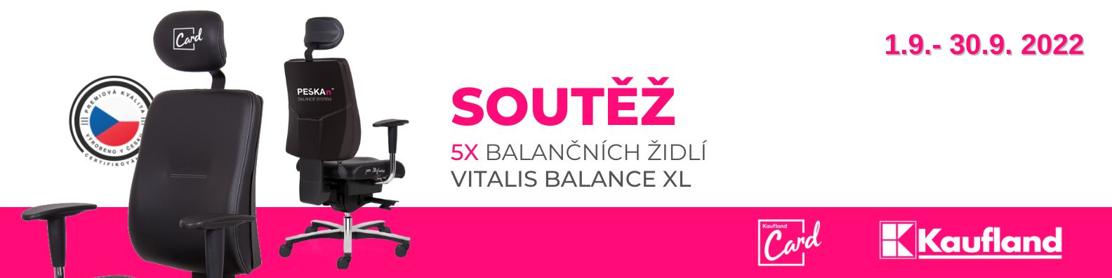 5X balančních židlí Vitalis Balance XL